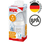 NUK First Choice+ Baby Bottle, 0 - 6 Months, Temperature Control, Silicone Teat, Anti - Colic Valve, BPA - Free, 150 ml - Adenzo Comfies