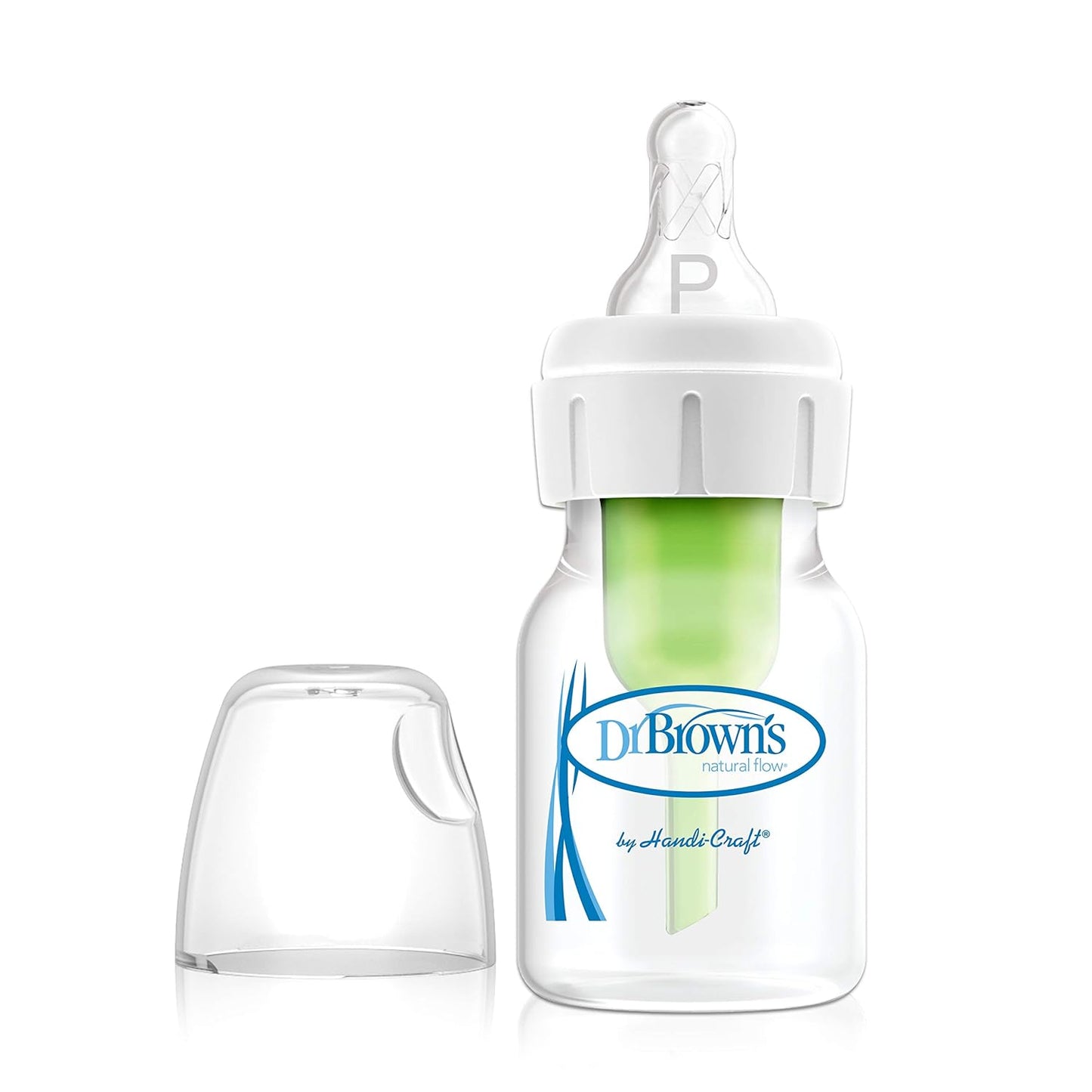 Dr Brown's Natural Flow Anti - Colic Narrow Baby Bottle, 2oz/60ml with Preemie Flow Teat, 1 - Pack - Adenzo Comfies