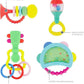 INFANTINO Baby's 1st Teethe and Play Music Set - Baby Essentials 4 Piece Gift Set, Instrument Themed teethers and rattles for Sensory Stimulation and Motor Development, BPA Free