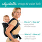 Infantino Flip 4 - in - 1 Convertible Baby Carrier, Adjustable, Ergonomic Babywearing, Registry Essential, Baby Carrier for Newborn to Toddler, Black - Adenzo Comfies