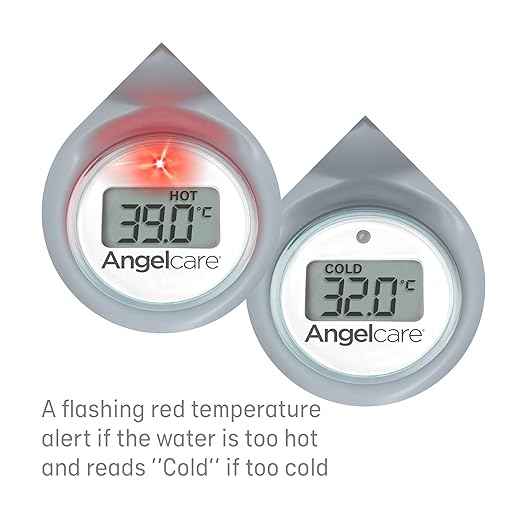 Angelcare Bath and Room Thermometer - Happy Seal, Grey, One Size