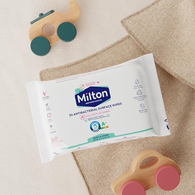 Milton Antibacterial Surface Wipes 30 Wipes - Adenzo Comfies