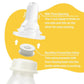 Pigeon Cleft Palate Nursing/Baby Feeding Bottle 240 ml | Adjustable Milk Flow Feeder | short Silicone Nipple | BPA & BPS Free | for Newborns | Transparent - Adenzo Comfies