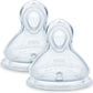 NUK First Choice+ Teats – 6–18 Months, Flow Control, Anti‑Colic, BPA‑Free, 2 Count - Adenzo Comfies