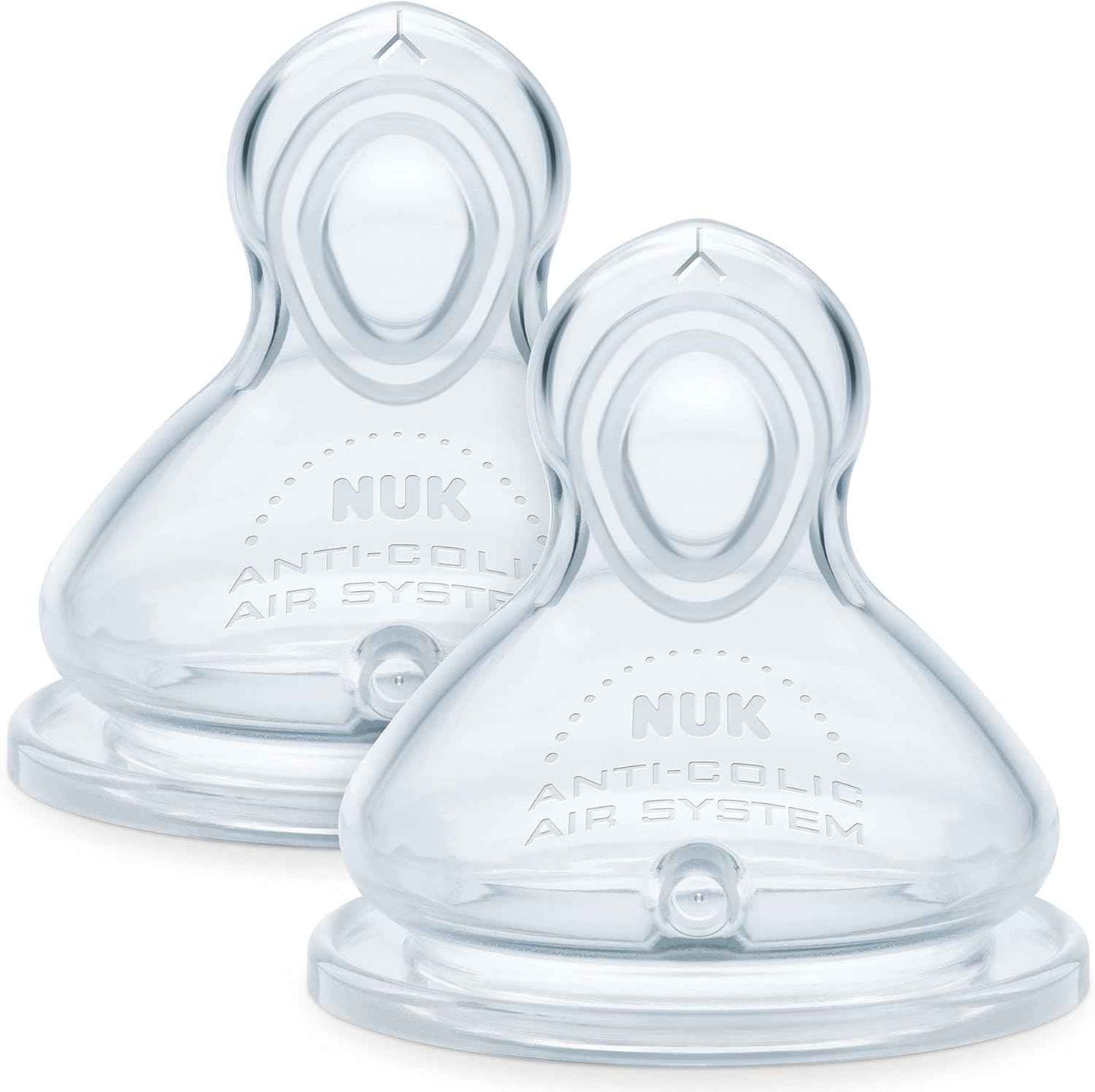 NUK First Choice+ Teats – 6–18 Months, Flow Control, Anti‑Colic, BPA‑Free, 2 Count - Adenzo Comfies