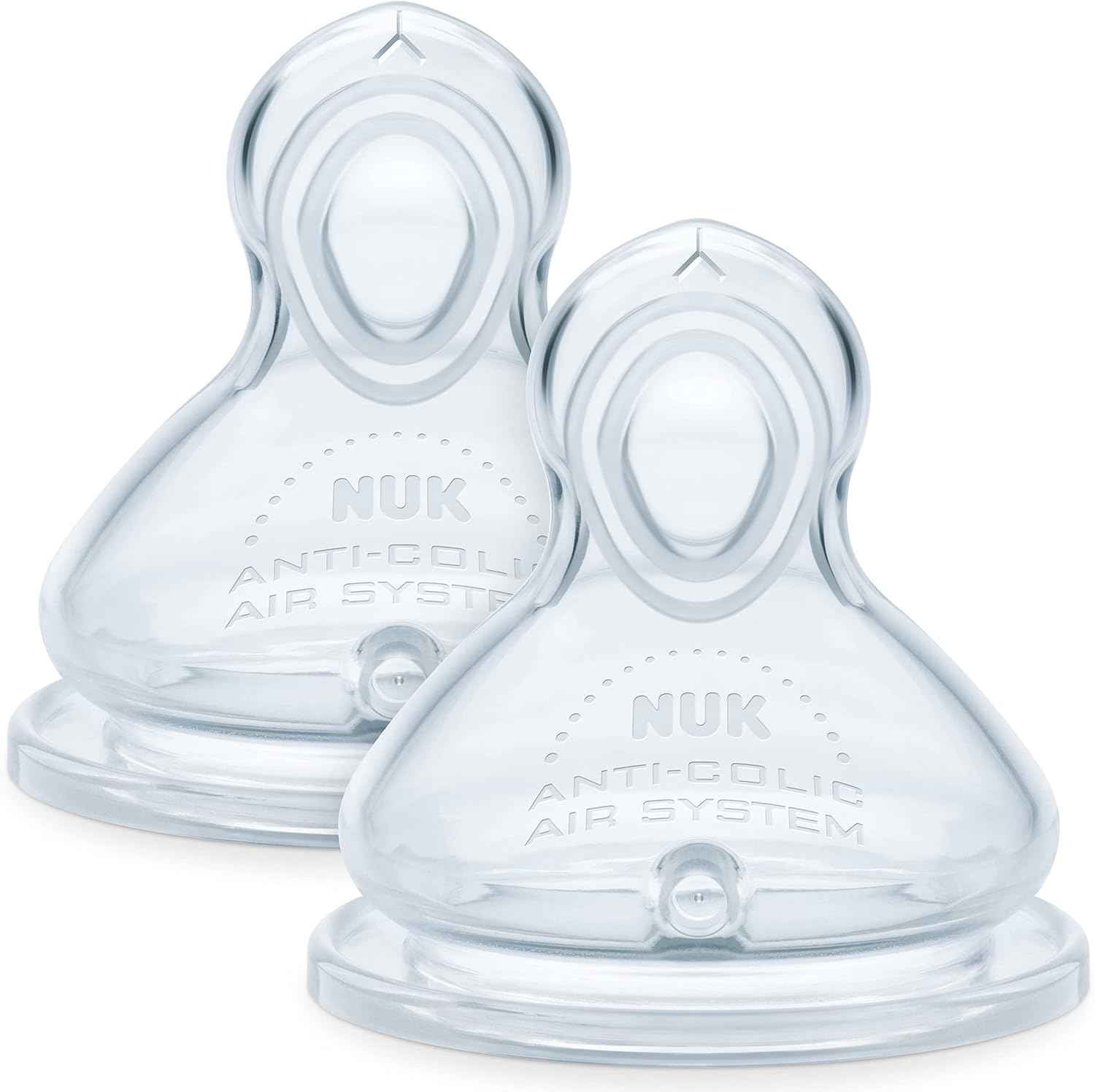 NUK First Choice+ Teats – 6–18 Months, Flow Control, Anti‑Colic, BPA‑Free, 2 Count - Adenzo Comfies