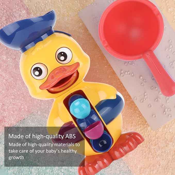 Duck Bath Toy, Duck Bathtub Toys with Rotatable Waterwheel Duck Bathtub Toys Interactive with 1 X Duck Toy for Duck Bathtub Toys for Kids - Adenzo Comfies