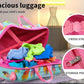 Kids Trolley Case, Ride - On Suitcase 2 in 1 Kid Luggage Organizer Waterproof Carry On Travel Bag Children's Motorcycle Trunk Storage Box - Adenzo Comfies