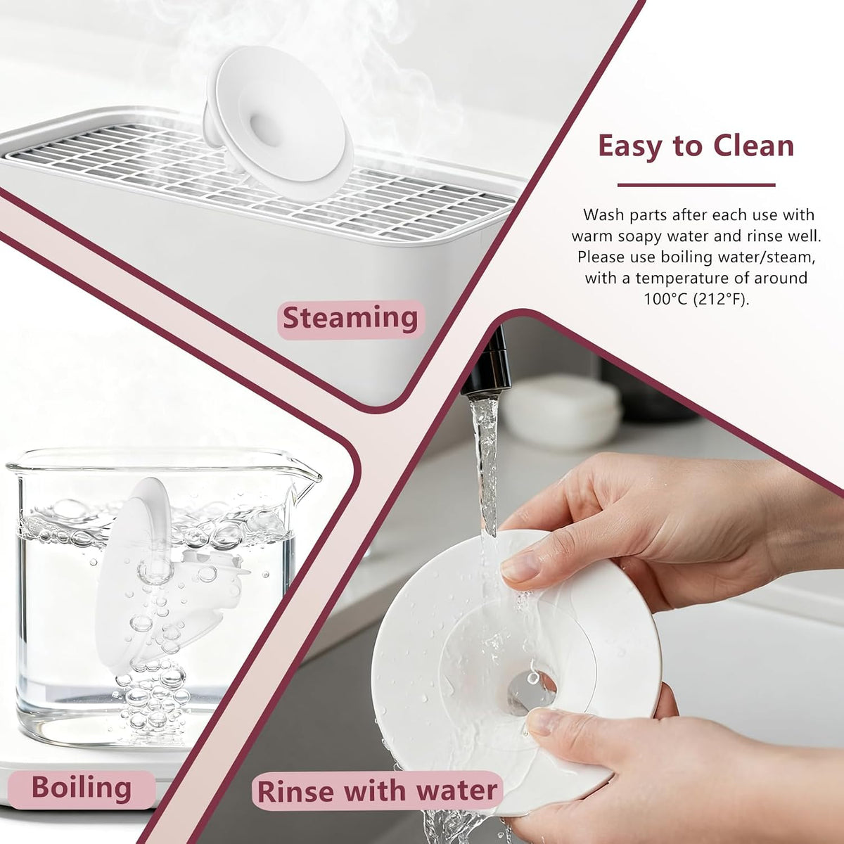 1PC 24mm Double-Sealed Flange Compatible with Momcozy Upgraded Mobile Flow | Upgraded M9, M9 24mm Flange, BPA Free Silicone, Soft Touch, Wide Opening Angel. - Adenzo Comfies