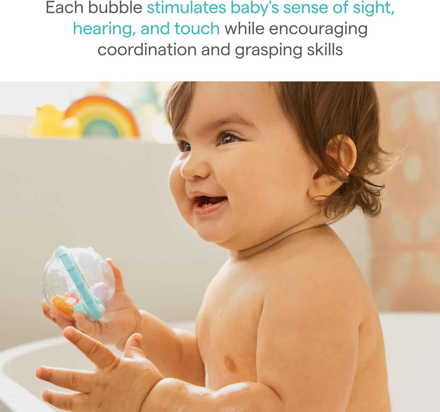 Munchkin® Float & Play Bubbles™ Baby and Toddler Bath Toy,2 Count.