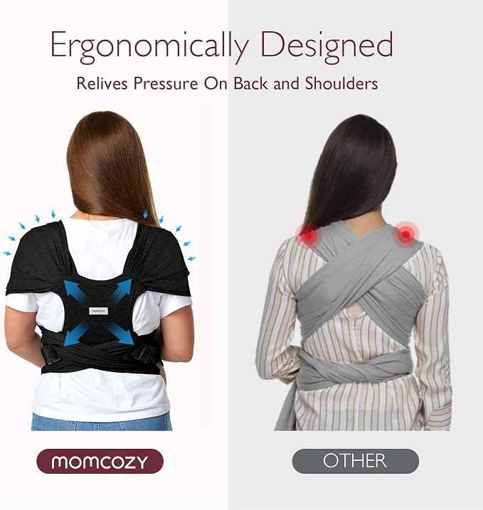 Baby Carrier, Easy Slip-On Baby Wrap. - Adenzo Comfies
