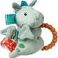 Mary Meyer, 41640M, Taggies Soft Baby Rattle with Soothing Teether and Sensory Labels, 6-Inch, Drax Dragon