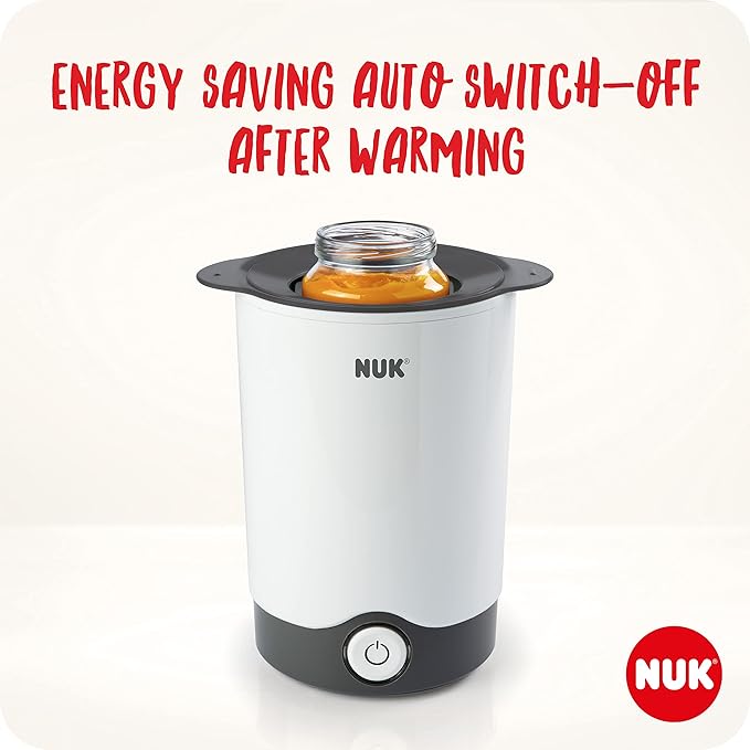 NUK Thermo Express Baby Bottle Warmer | Gently Warms Liquids & Soft Foods in 90 Seconds | Auto Switch Off | Lift - Out Basket for Easy Removal | UK 3 Pin Plug - Adenzo Comfies