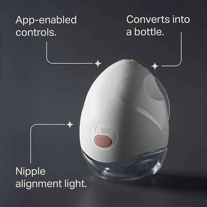 Tommee Tippee Made for Me™ Single  Electric Wearable Breast Pump – Hands‑Free, In‑Bra, Portable & Quiet.