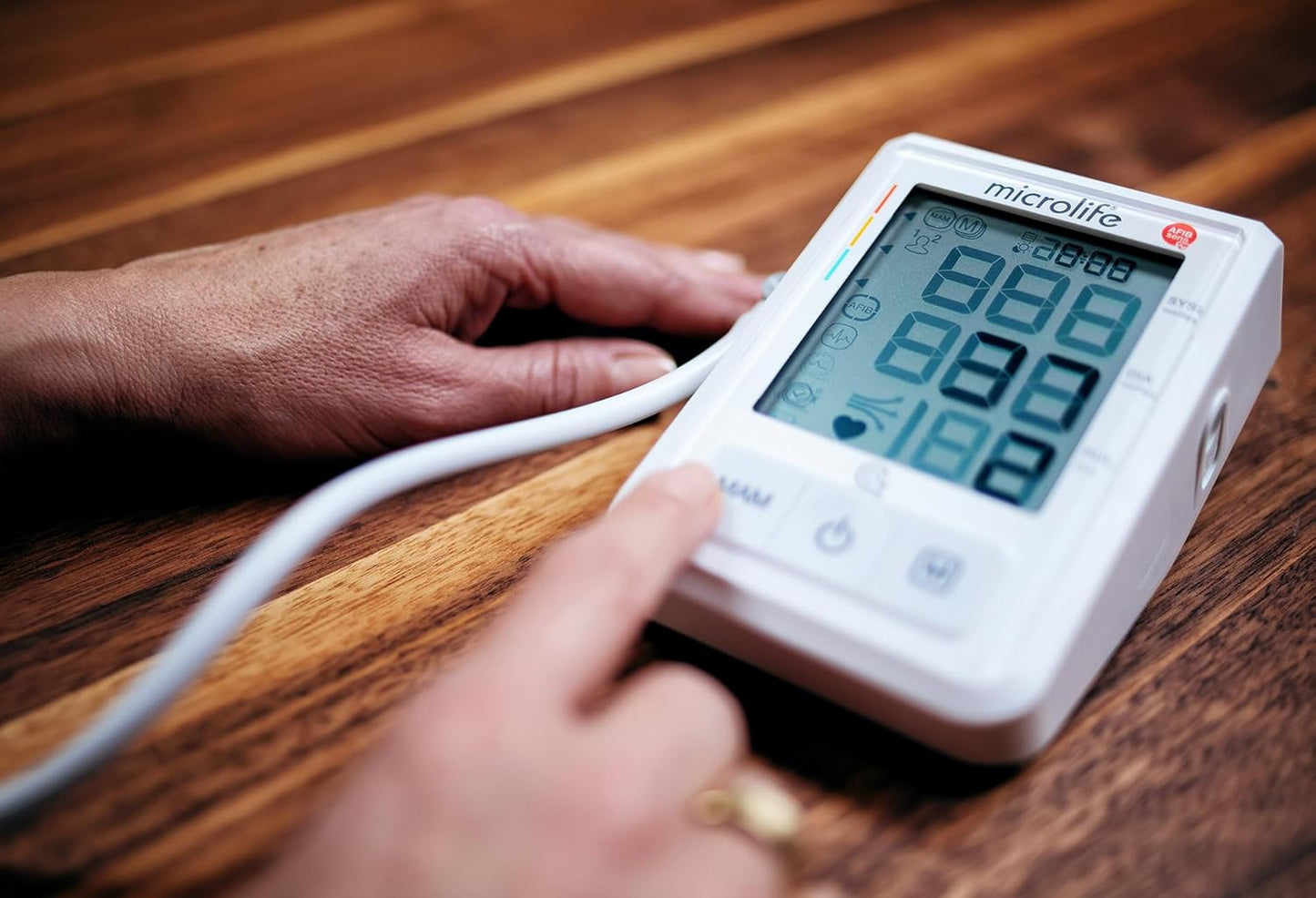 Microlife BP B3 AFIB Blood Pressure Monitor with Atrial Fibrillation Detection | BIHS Approved with MAM 3-Reading Average | XL Easy-Read Display | Includes Universal M-L Cuff (22-42cm)