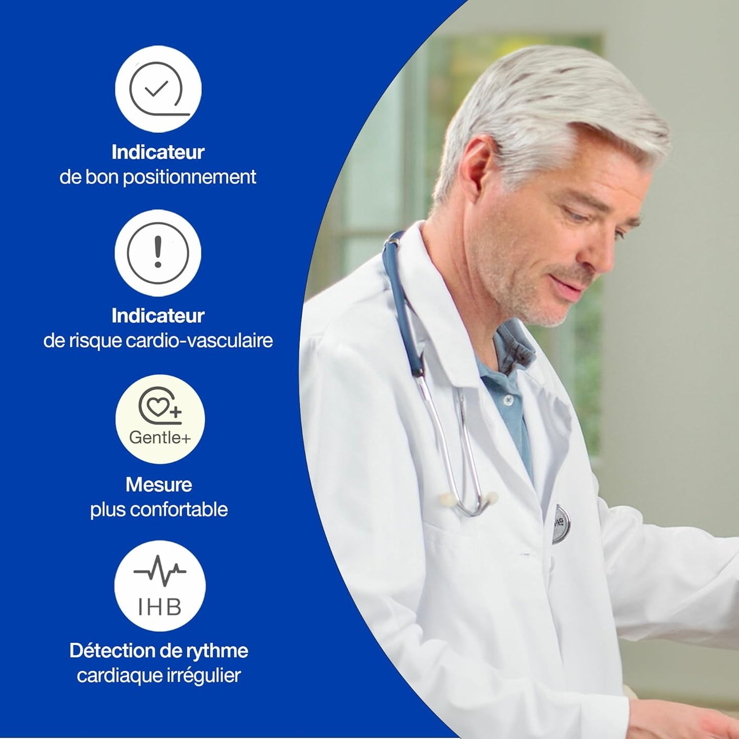 Microlife BP B2 Basic Upper Arm Blood Pressure Monitor | BIHS Approved & Clinically Validated for Accuracy | with Irregular Heartbeat Detection | Includes Universal Washable M-L Cuff (22-42cm)