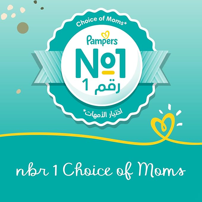 Pampers New Baby-Dry Diapers, Size 1, Newborn, 2-5kg, Jumbo Pack, 66 Count. - Adenzo Comfies