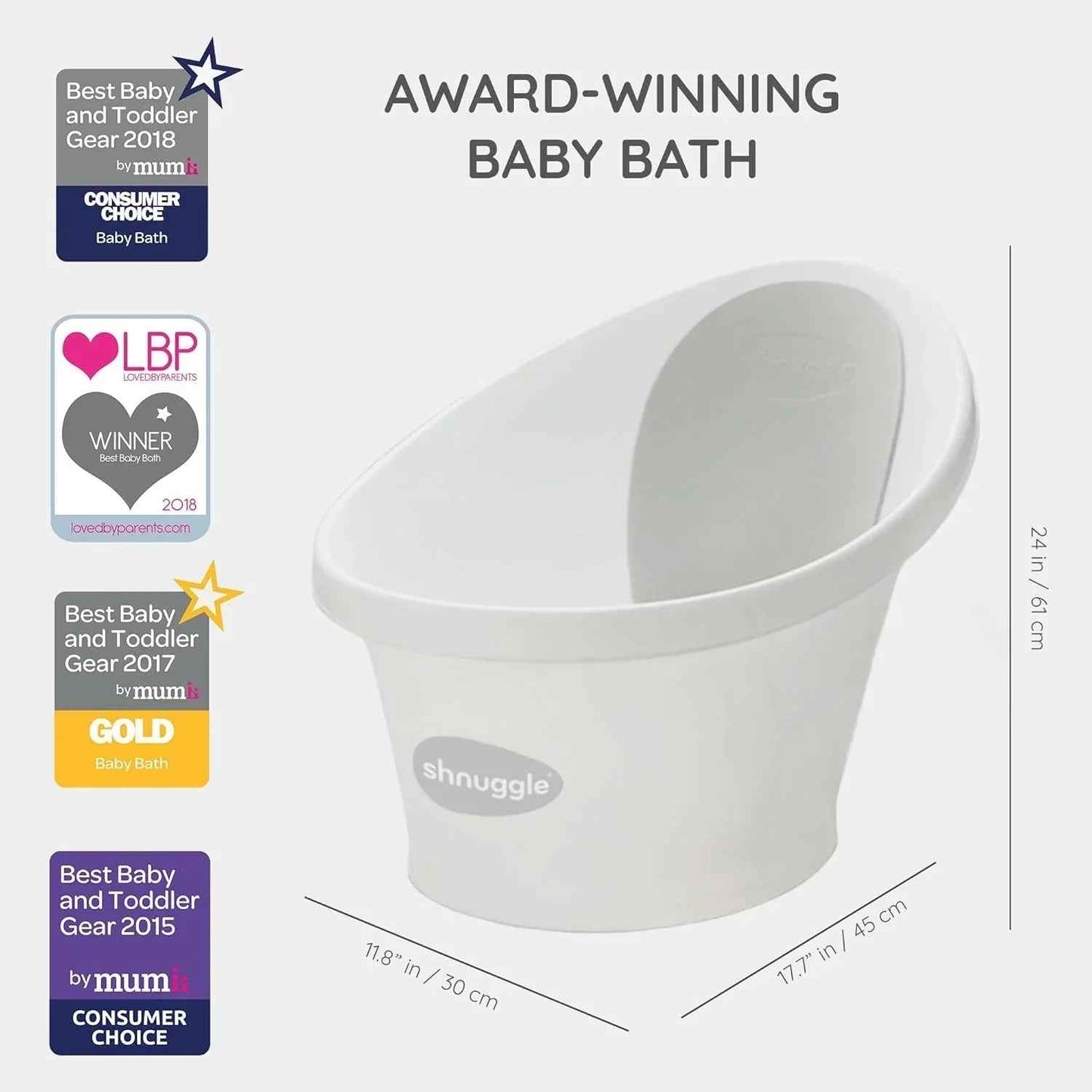 Shnuggle Newborn Baby Bath - Adenzo Comfies