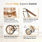 Baby Stroller for 2-7 Years |Safety Harness|Lightweight Travel Stroller with Wide Seat, Big Wheels, Compact Fold, High Weight Capacity, Adjustable Sunshade|Beige & Gold