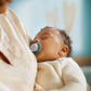 Philips Avent Ultra Air Pacifier, for 0-6m, Orthodontic & BPA-Free, 2 pcs, Including Sterilizer/Carrying Case, SCF080/01 Blue.