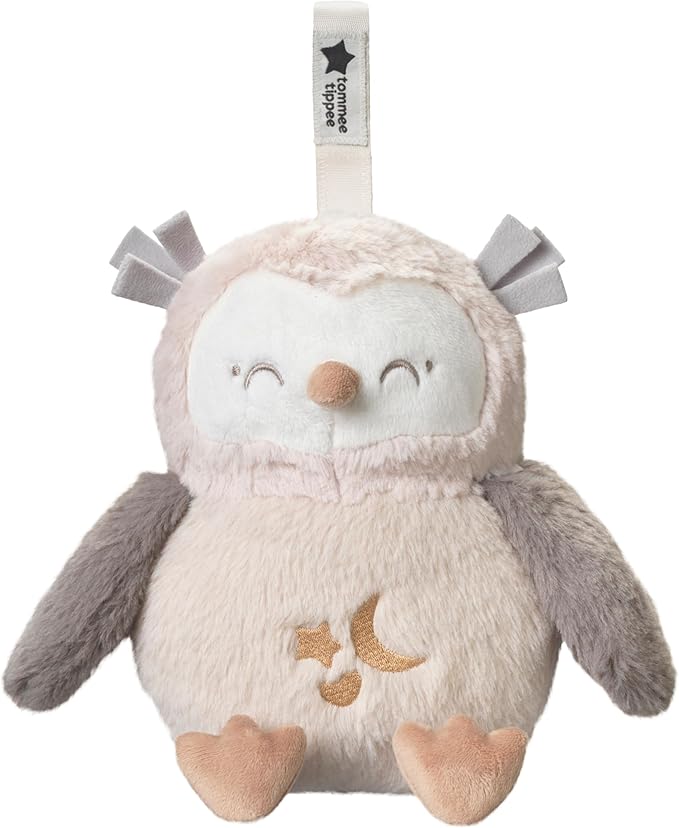 Tommee Tippee OllieOwl Deluxe Baby and Toddler Sound and Light Sleep Aid, Automatic CrySensor Soothes with 3 Natural Sounds and 3 Lullabies, Adjustable Volume, Soft Plush Fabric, USB Rechargeable - Adenzo Comfies