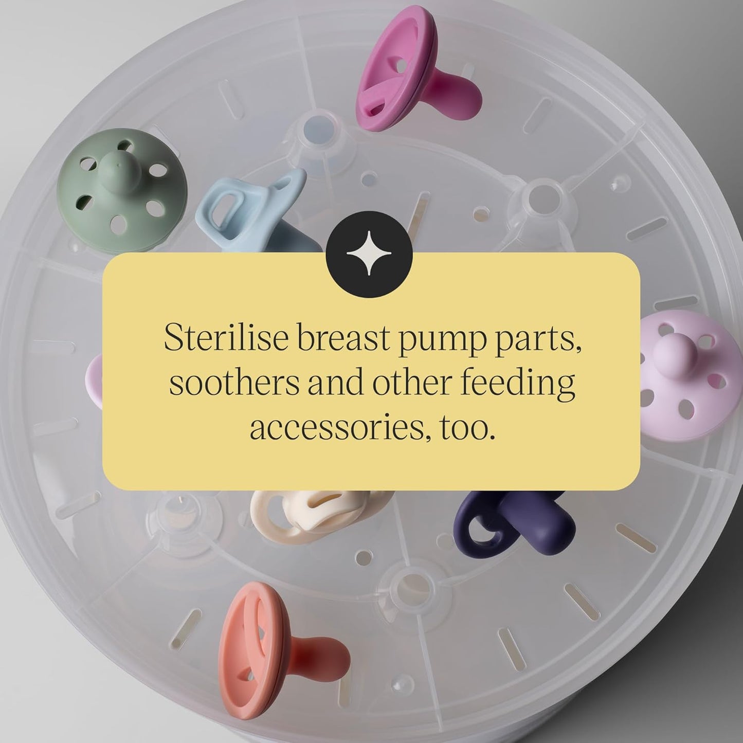 Tommee Tippee Quickdry Steriliser – Steam Steriliser for Baby Bottles & Accessories, 4 Modes, 26‑Minute Cycle, Kills Viruses & 99.9% of Bacteria - Adenzo Comfies
