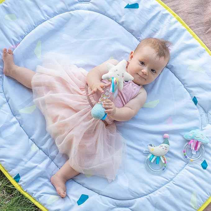 Taf Toys Star Rainstick Rattle, Musical Shake & Rattle Rainmaker Toy, Musical Instrument for Babies and Toddlers for Sensory and Motor Skills Development