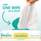 Pampers Sensitive Baby Wipes – Perfume Free, 56 Count Pop‑Top Pack - Adenzo Comfies