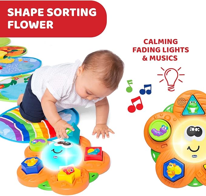 Chicco 4-Season Path – Sensory Play Mat with Lights & Sounds, 9m+ - Adenzo Comfies