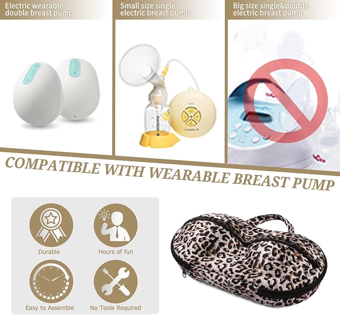 Small Breast Pump Bag Compatible with Wearable Wireless Breast Pump, Mini Carrying Case for Electric Breast Pump Accessories, for Breastfeeding Working Mom, Holds Pumping Accessories. - Adenzo Comfies