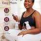 Momcozy Hands Free Pumping & Nursing Bra, Adjustable Cotton Breast Pump Bra Medium -Black