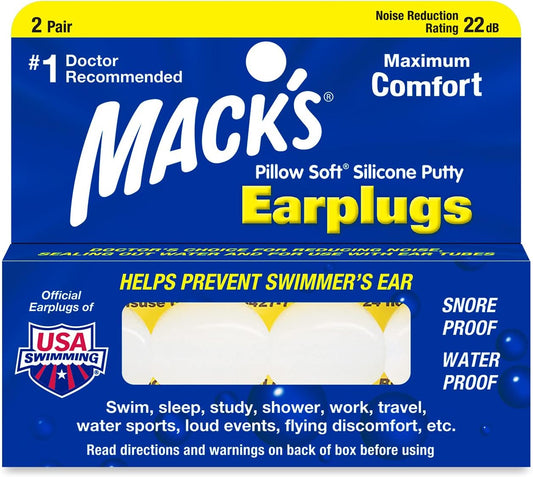 Mack's Pillow Soft Earplugs, 2 Pair Each