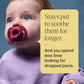 Tommee Tippee Ultra-Light StayPut Dummy 0-6m Silicone Pack of 4.