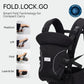Haus & Kinder Baby Carrier for New Born | 8 in 1 Hip Seat Front and Back Carry Position Adjustable Straps Kangaroo Bags, Baby Carrier . - Adenzo Comfies