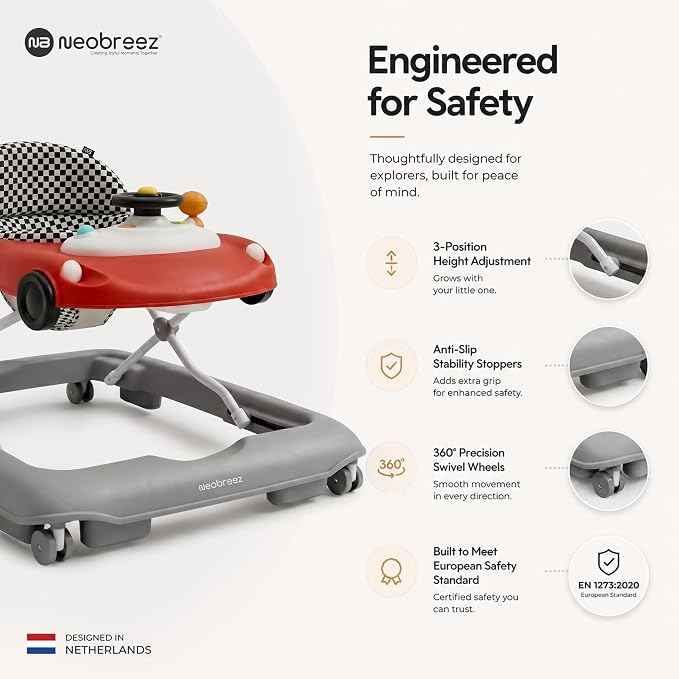 Neobreez - 3-in-1 Navix Premium Activity Baby Walker. - Adenzo Comfies