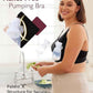Momcozy Hands Free Pumping & Nursing Bra, Adjustable Cotton Breast Pump Bra Medium -Black