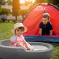 SUNYRISY Portable Toddler Travel Bed, 2-in-1 toddler floor bed, kids Travel Bed Sofa Chair toddler travel cot , Foldable Toddler Camping Bed. - Adenzo Comfies