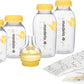 Medela Store and Feed Set - Breast Milk Storage Bottles, Calma Teat, Breast Milk Storage Bags - BPA - Free - Adenzo Comfies