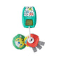 Infantino Music and Lights Pretend Key Ring Set - Lightweight BPA-Free Play Key Ring Set with 4 Easy-to-Press Buttons for Real Car Sounds, Multicolor , Age 6M+