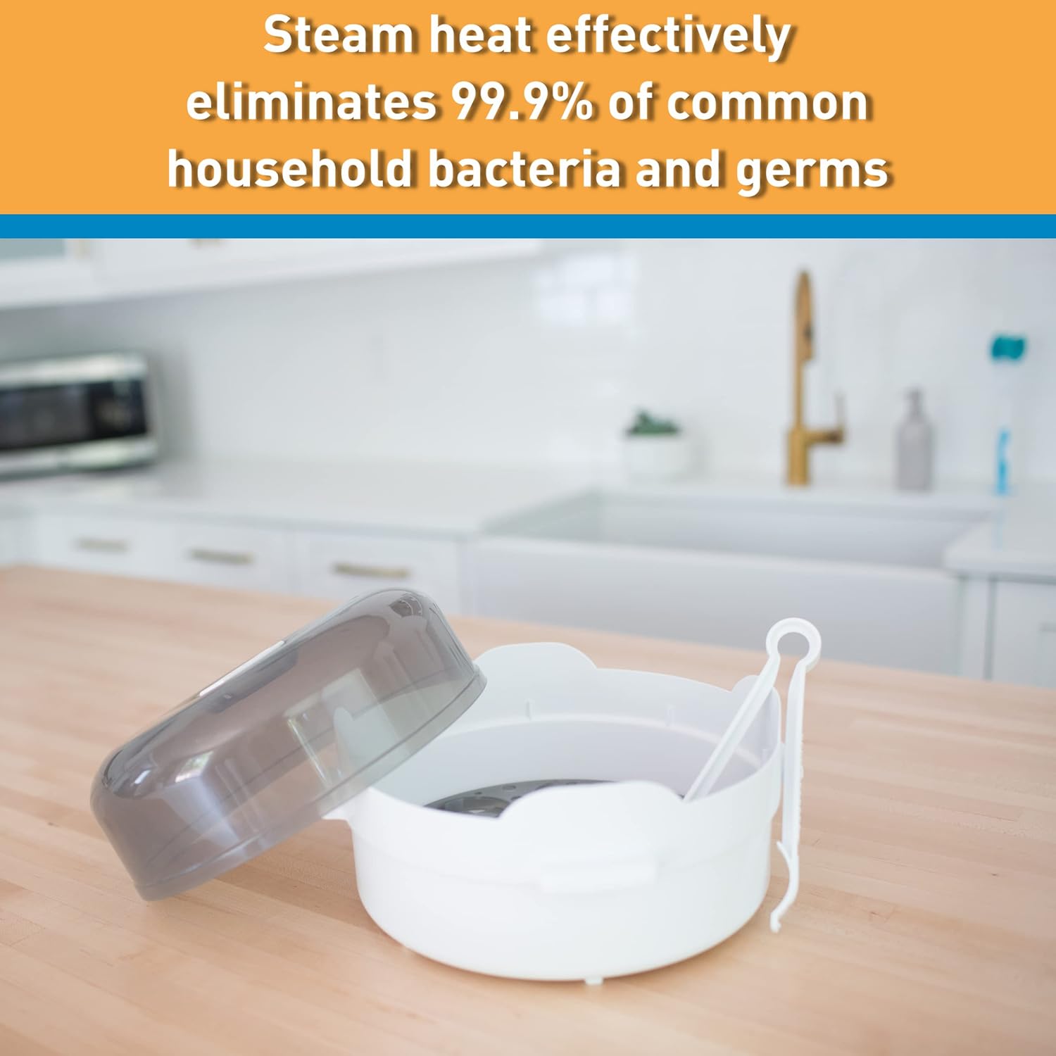 Dr. Brown's Microwave steam sterilizer - comes with 2 x 270ml options+wide neck bottles - Adenzo Comfies