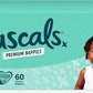 Rascals Premium Baby Diapers - Comfortable & Leak-Proof Diaper for Babies 15-20 kg - Soft & Gentle Diapers Size 6 - Jumbo Box (60 Count).