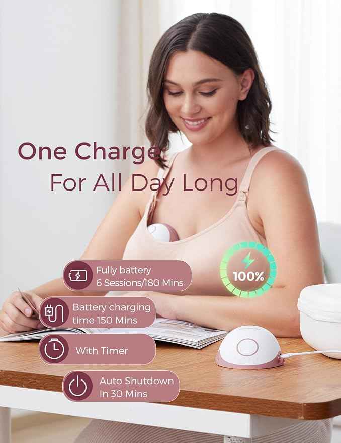 Momcozy Breast Pump Hands-Free Mobile Style Wearable M6 , 2Pcs Cozy.