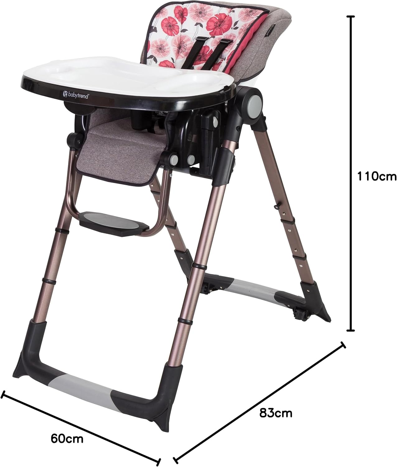 Baby Trend Go Lite 5 In 1 Feeding Center, Rose Gold