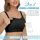 Hands Free Pumping Bra Hands Free Breast Pumping Bra Nursing Bras for Pumping Adjustable Breast Pumps Holding and Holding Nursing Bra -Large .