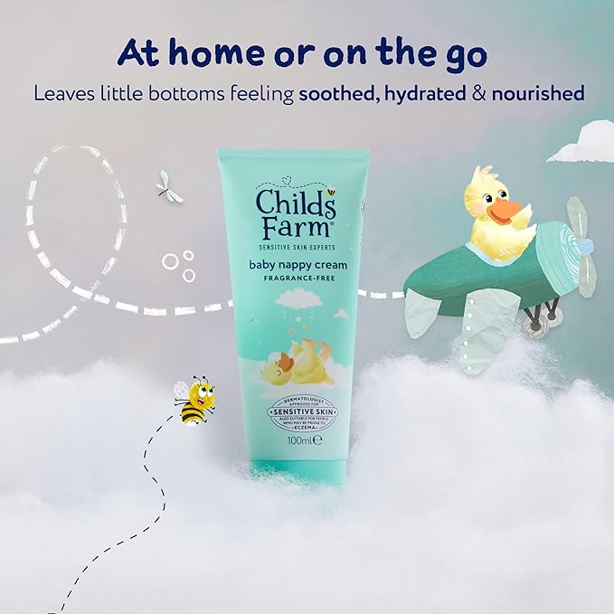 Childs Farm | Baby Nappy Cream 100ml | Aloe Vera | Suitable Newborns With Dry, Sensitive & Eczema-prone Skin - Adenzo Comfies