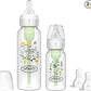 Dr Brown's Natural Flow Anti - Colic Options+ Narrow Baby Bottle, Sampler Kit, 1x 4oz/120ml Bottle & 1x 8oz/250ml Bottles with Level 1 Slow Flow Teat, Kit Also Includes 2X Level 2 Medium Flow Teats - Adenzo Comfies