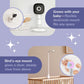 Hubble Sky Vision AI – White (Smart Baby Monitor with AI-Powered Tracking & Wi-Fi)