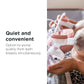 Tommee Tippee Made for Me Double Electric Breast Pump, Baby Bottles Included, 9 Express Modes, Massaging Cushions, USB Rechargeable Portable Breast Pump, Strong Suction, Quiet.