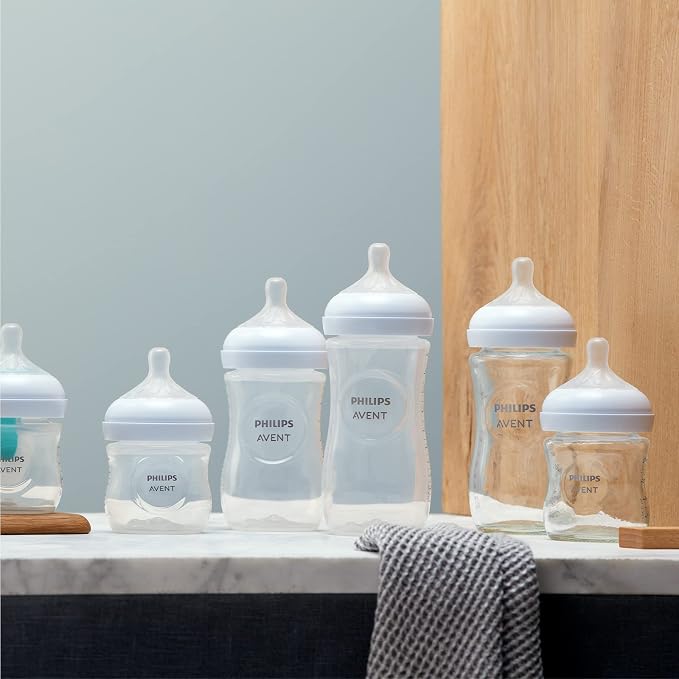 Philips Avent SCY933/01 Natural Glass Bottle with Responsive Teat 240 ml.