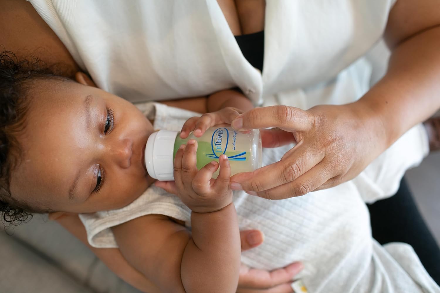Dr Brown's Natural Flow Anti - Colic Narrow Baby Bottle, 2oz/60ml with Preemie Flow Teat, 1 - Pack - Adenzo Comfies